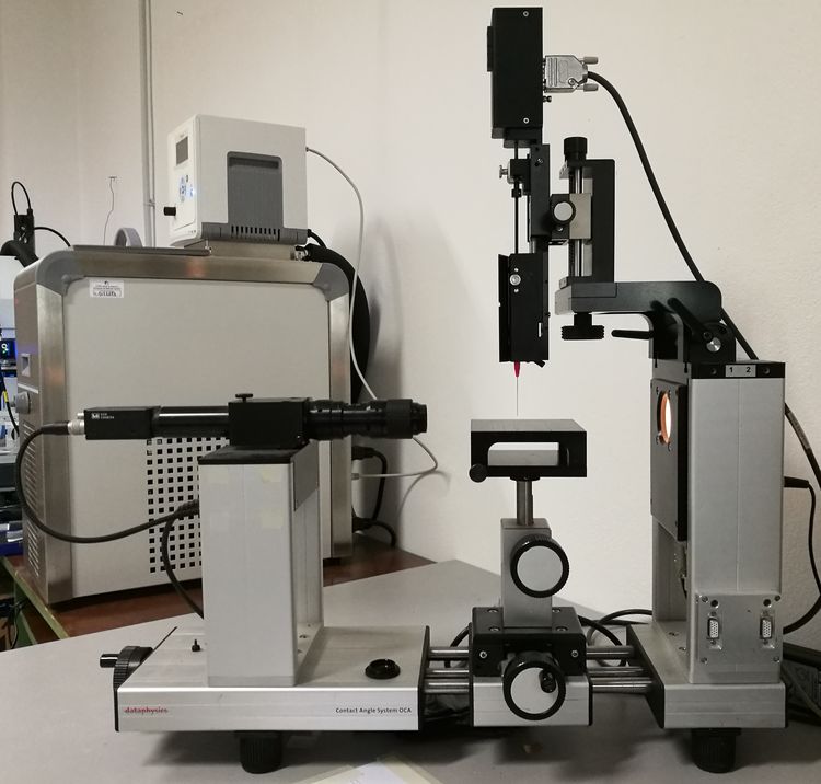 Optical Contact Angle OCA 15plus (DataPhysics).